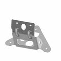 Black metal gauge mount bracket with multiple angled plates and mounting holes.
