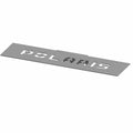 Front License Plate Bracket Matte Black by Polaris