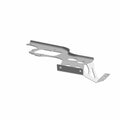 Black metal water pump mount bracket with multiple mounting holes and angled support arms.