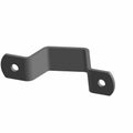 Black metal Shock Guard Mount bracket with two circular mounting holes on each end and a bent middle section.