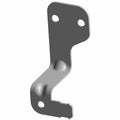 Gray metal purge bracket with three mounting holes and angled design.