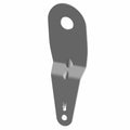 Black metal V2V mount bracket with two central mounting holes and one top circular hole.