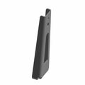Black rear mount bracket fascia for Polaris RZR with angular shape and mounting holes.