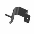 Black metal relay bracket with bent angular design and mounting hole for Polaris vehicles.