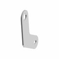 Gray metal rear lower mount bracket with two circular holes, L-shaped design.