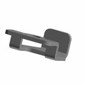Matte black angular upper bracket with a rectangular mounting base and open slot design.