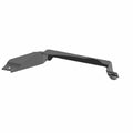 Black metal Mount Shield driveline guard with angular mounting points for Polaris UTVs.