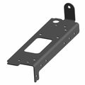Black metal charger inner mount bracket with multiple mounting holes and angled design.