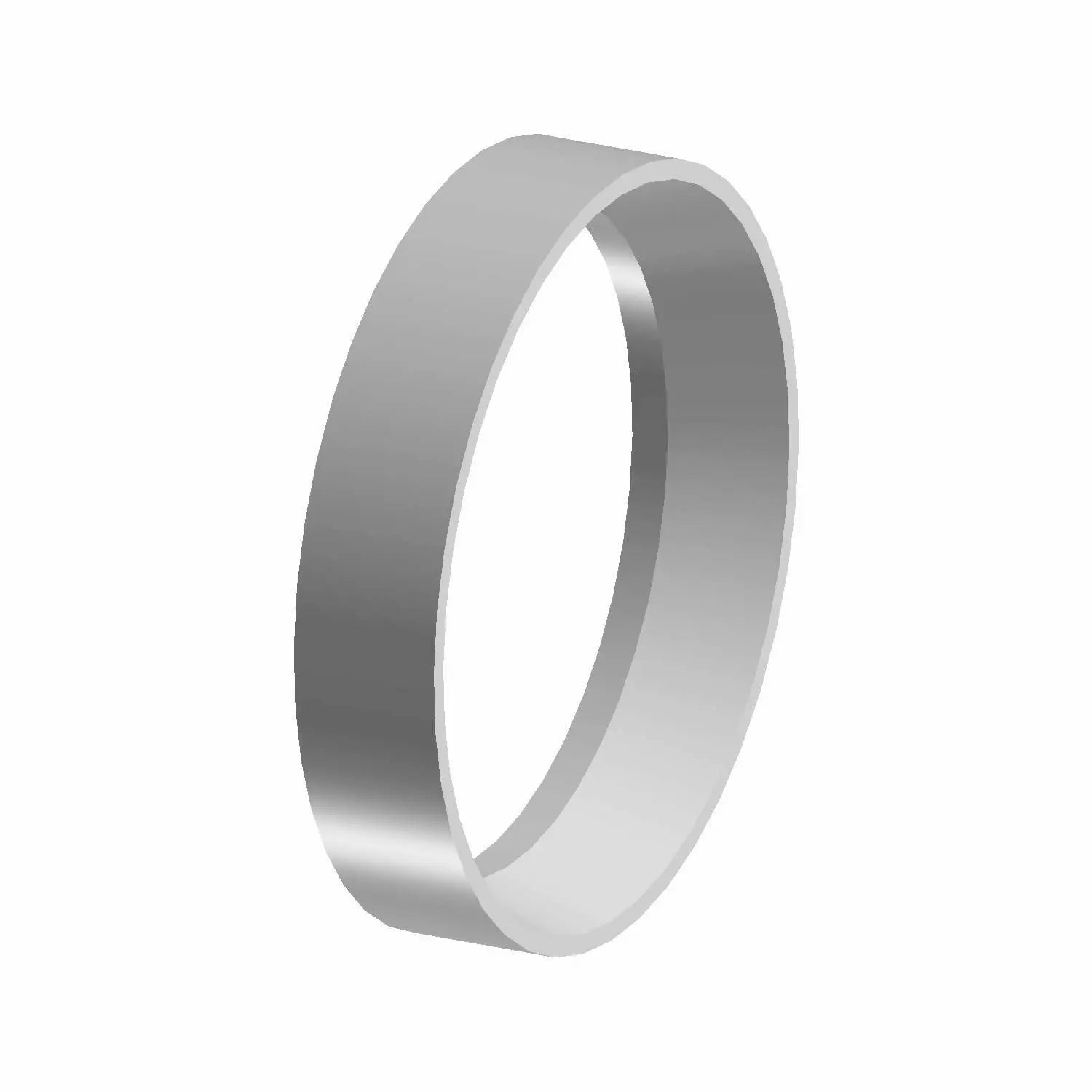 The Exhaust Gasket For Cylinder Head, Conical by Polaris is a smooth, plain metallic ring with uniform thickness, ideal for Polaris or Indian motorcycle parts and shown against a white background.