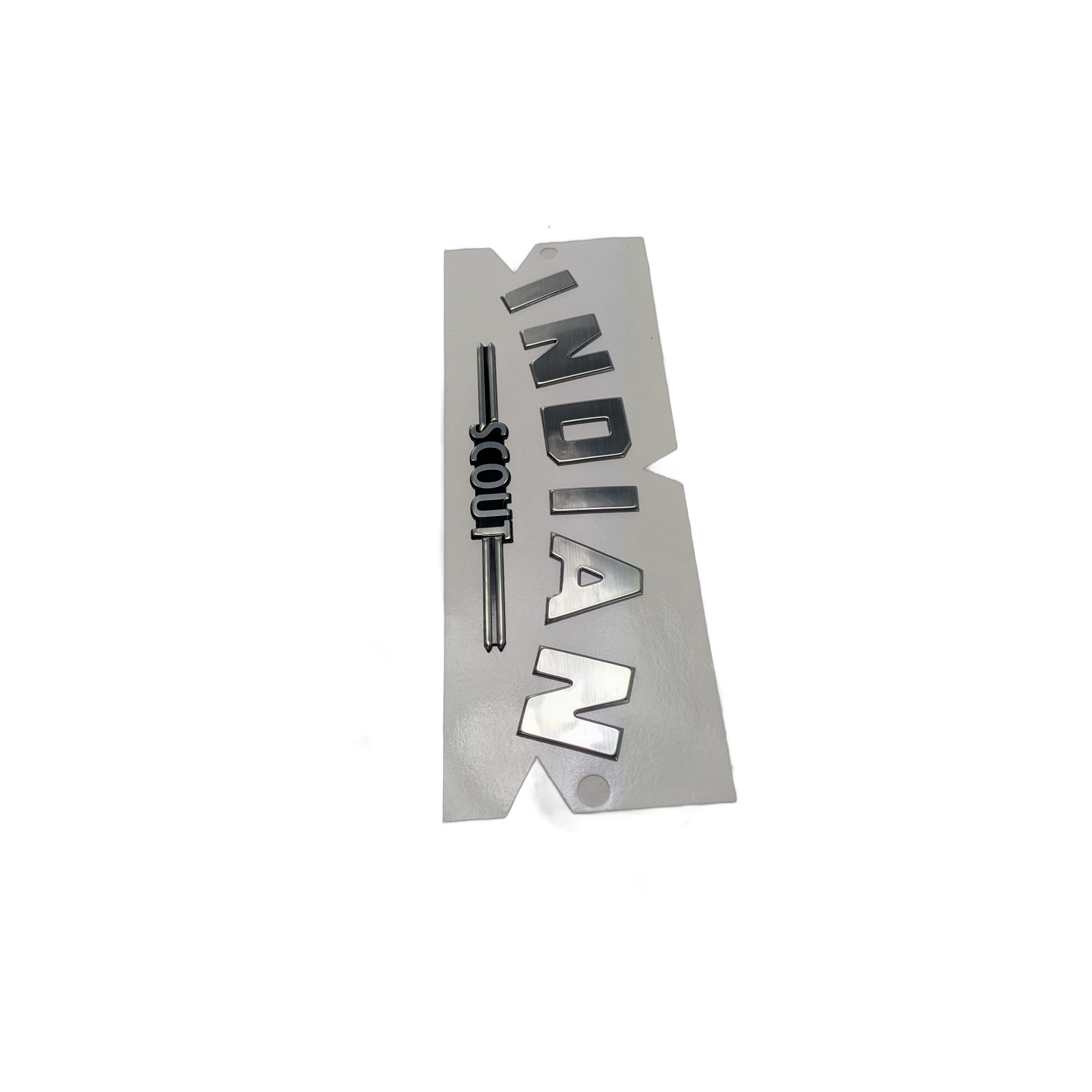 Fuel Tank Badge, Block Alum by Indian Witchdoctors