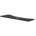 Black rectangular Polaris Latch Seat Cover with multiple mounting holes and a central cutout.