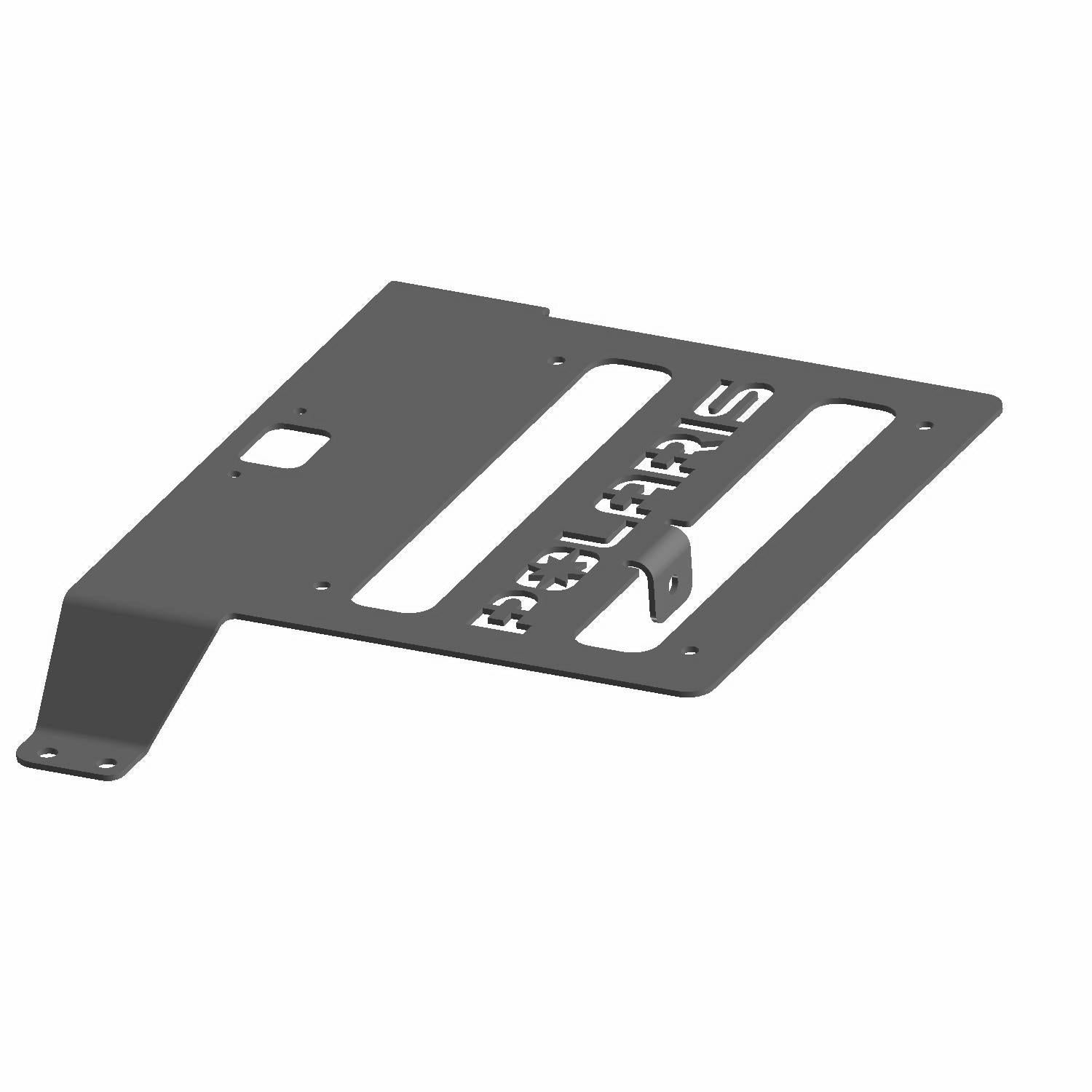 License Plate Bracket Matte Black by Polaris