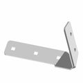 Matte black metal bracket with angled design and three mounting holes for UTV debris flap installation.