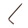 The Wrench by Polaris is a metal L-shaped tool featuring a Phillips screwdriver tip on the long end and a hex key on the short end, ideal for OEM Victory Polaris motorcycle parts, shown isolated on a white background.