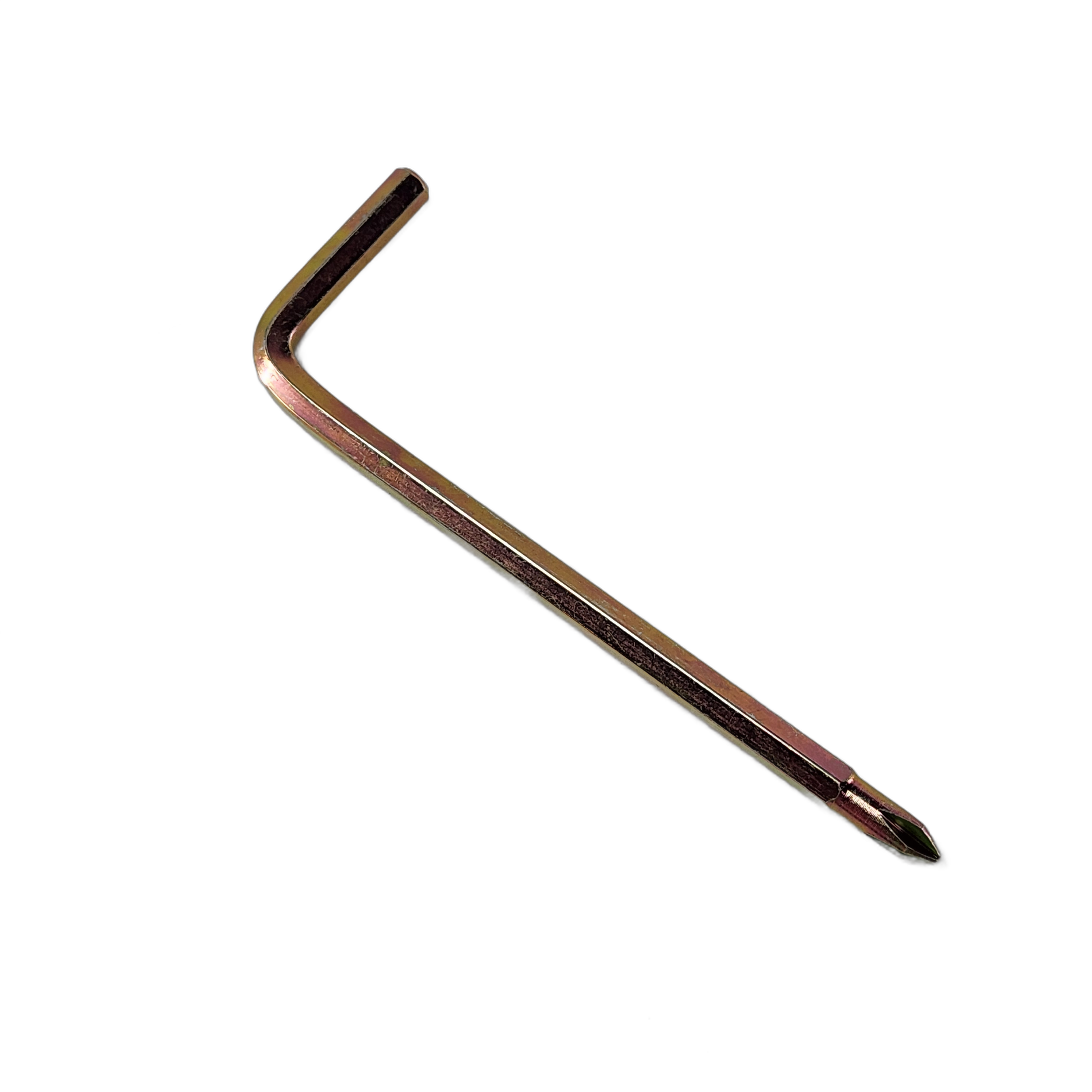 The Wrench by Polaris features an L-shaped hex key on one end and a Phillips screwdriver tip on the other, ideal for OEM Victory Polaris maintenance or installing Witchdoctors Victory motorcycle parts.