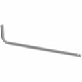 Silver 4mm hex ball end wrench with L-shaped handle and long shaft.
