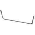 Matte black metal rear tube stabilizer bar with mounting holes on each end.