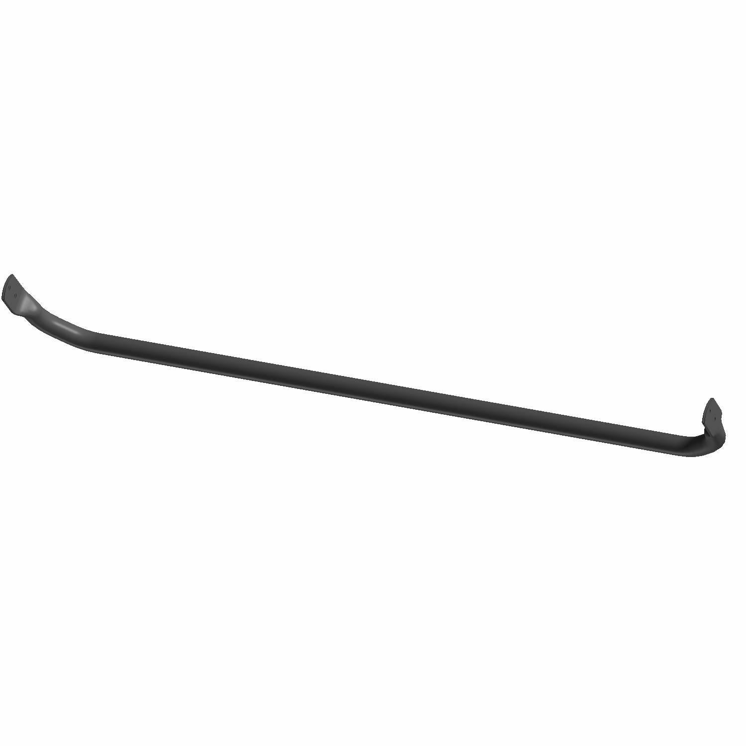 Matte black metal cab frame tube handle with curved mounting ends for Polaris UTV models.