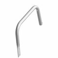 Black metal bolster bar tube with angled design and mounting holes for Polaris Ranger 150 EFI models.