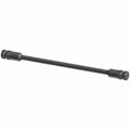 Black metal stabilizer bar with cylindrical ends and smooth cylindrical shaft, designed for off-road vehicles.