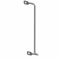 Silver metal net hoop bar with angled mounting brackets at each end for rear left side installation.