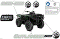 BODY - FEATURE DECALS - 2025 CAN AM OUTLANDER PRO HD5 4X4 - COMPASS GREEN - (2)