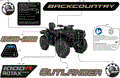 BODY - FEATURE DECALS - 2026 CAN AM OUTLANDER MAX 1000R 4X4 BACKCOUNTRY - DARK CAMO