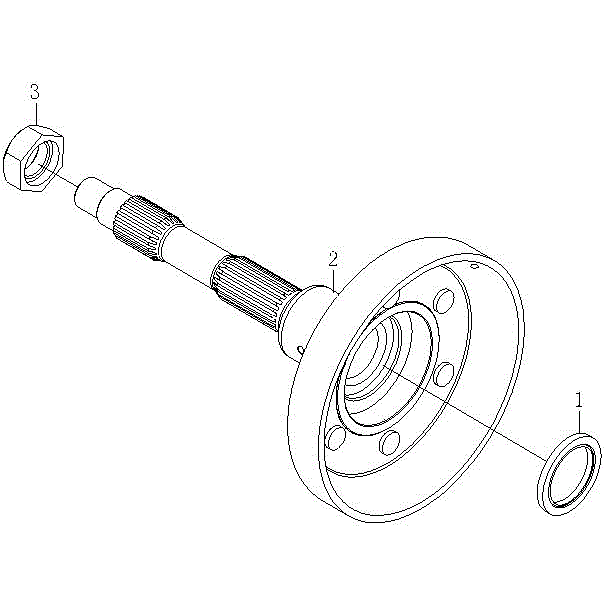 An Image of a genuine CFMOTO Parts Schematic Diagram showing the group - WET CLUTCH HOUSING - 2015 CFMOTO CFORCE 500 SWB