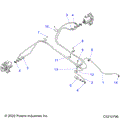BRAKES: BRAKE LINES REAR - 2021 POLARIS SPORTSMAN 570 X2