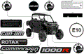 BODY - DECALS - 2026 CAN AM COMMANDER 1000R EFI XT - TIMELESS BLACK METALLIC - 64" WIDTH - (2)