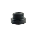 The Air Breather Grommet by Polaris is a black, cylindrical rubber grommet with a wider base, shown on a white background—an essential OEM part for your Victory motorcycle, available from Witchdoctors.