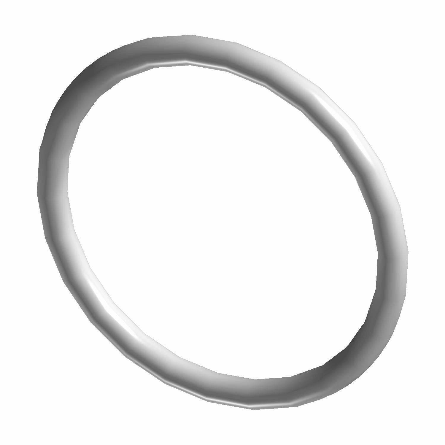 Black rubber O-ring seal with smooth, round cross-section, designed for tight mechanical fit.