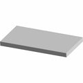 Rectangular gray foam shim pad with uniform thickness and smooth surface.