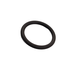 Black rubber O-ring seal with a smooth, circular cross-section for automotive or motorcycle use.