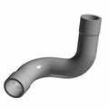 Gray molded plastic water pump out hose with curved shape and smooth finish.
