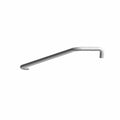 Silver metal water pump outlet hose with angled bent design for Polaris UTV models.