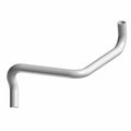 Silver metallic upper radiator hose with curved tubular design for Polaris UTV models.