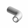 Gray L-shaped rubber hose tube with smooth surface for fluid transfer in vehicles.