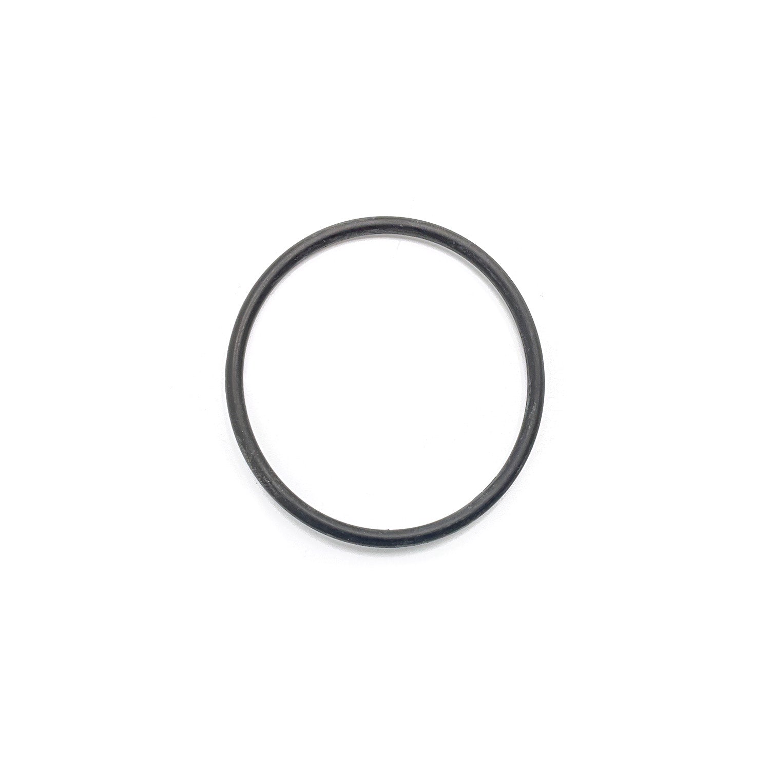 Black rubber O-ring with smooth surface, circular cross-section, standard size 2.62 x 44.12 ID.