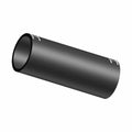 Black cylindrical rubber fuel fill hose with smooth surface and white markings at each end.