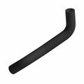 Black rubber upper radiator hose with angled bend for offroad vehicle cooling systems.