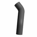 Black rubber rear lower radiator hose with a curved design for Polaris vehicles.
