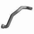 Gray molded rubber clutch hose with curved, angled design and smooth surface.