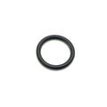 Black rubber O-ring gasket with smooth surface and circular cross-section.