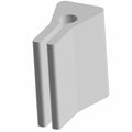 Gray rubber edge trim bumper with a groove and rounded top edge, designed for motorcycle use.