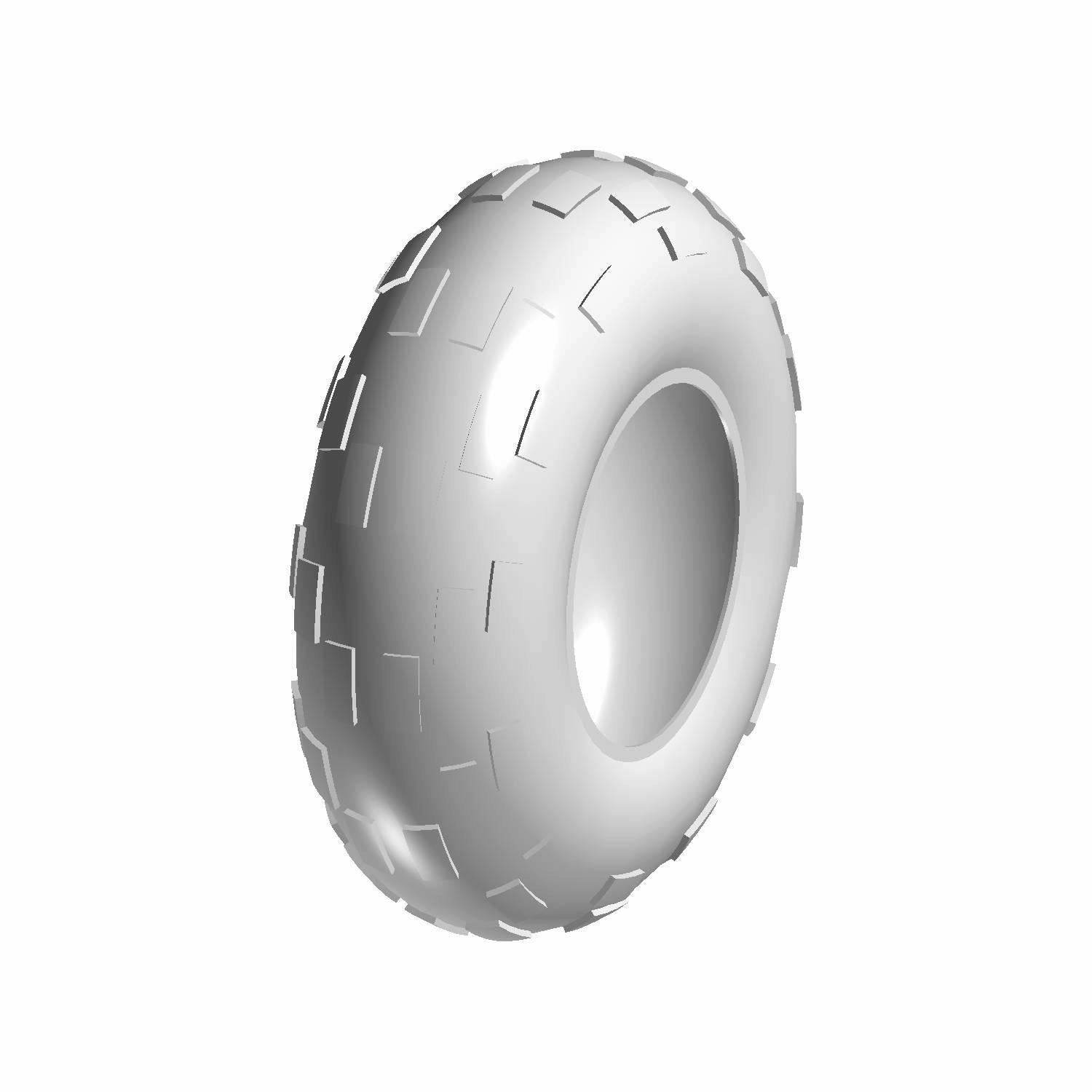 White off-road tire with a 24x8-12 size and block-pattern tread for Polaris UTVs.