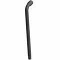 Black rubber coolant hose with a 3-way angled shape for engine cooling systems.