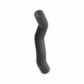 Black rubber breather hose with angled shape and smooth surface for motorcycle use.