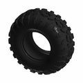 Black off-road rear clincher tire with aggressive deep tread pattern, 27x11-R size.