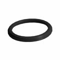 Black circular rubber seal ring with ridged outer edge for motorcycle primary access hole.